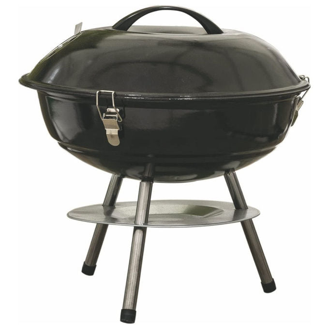 GALILEO Barbecue con Coperchio Griglia 35cm Altezza 35 cm per Cucina all'Aperto e Grigliate in Giardino