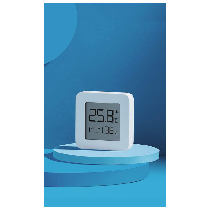 Xiaomi Mi Temperature and Humidity Monitor Monitor Temperatura e Umidita' Design Elegante Connessione Bluetooth Schermo 1.5 LCD Bianco Versione Italiana
