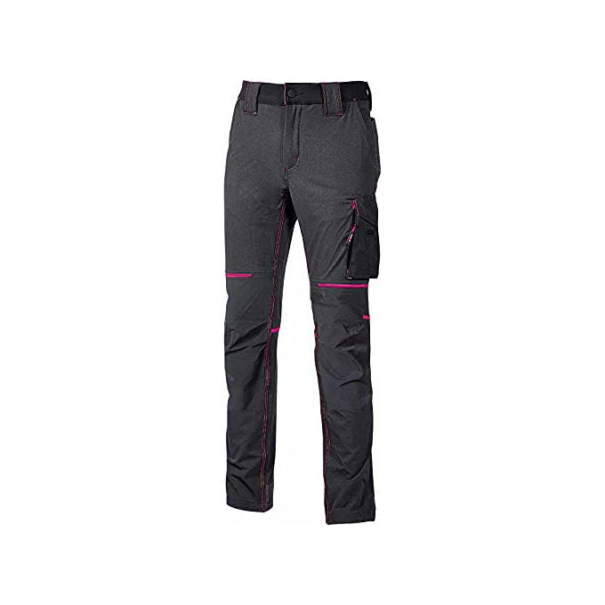 U-Power Pantalone Grigio-Fucsia Taglia S World