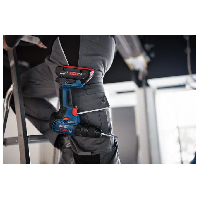 Bosch GSB 18V-55 Trapano a Percussione Professionale 18V Brushless 1800 Giri-min