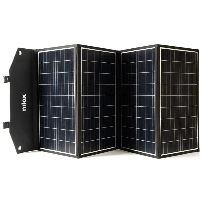Nilox Pannello Solare Monocristallino 120W Portatile per Casa e Campeggio
