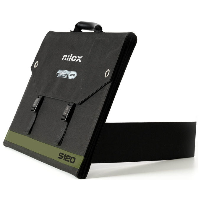 Nilox Pannello Solare Monocristallino 120W Portatile per Casa e Campeggio