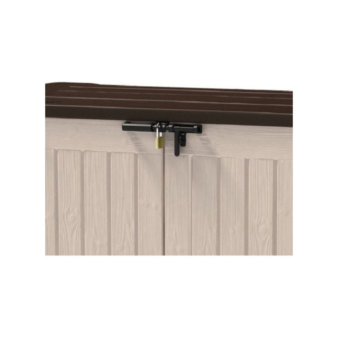 Keter 17199415 Store-It-Out Arc Box Portattrezzi da Giardino 1200 litri Doppia Porta Pavimento Incluso colore Beige