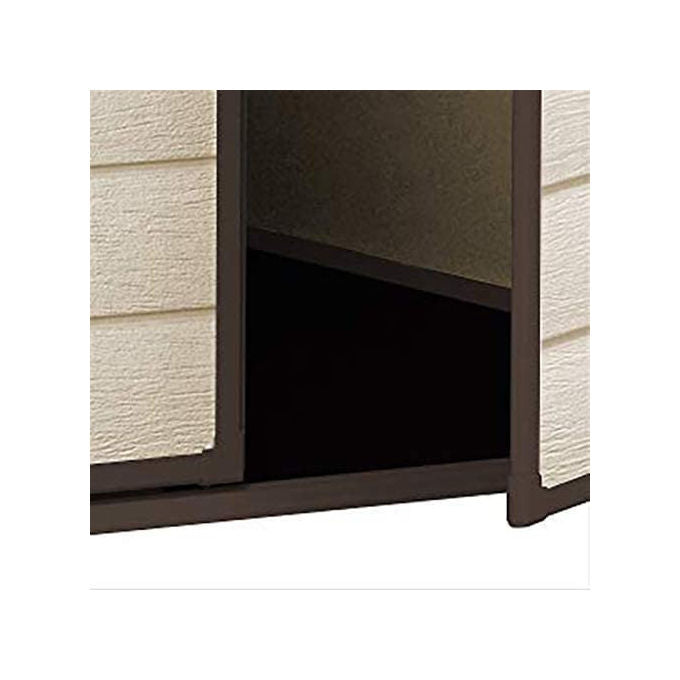 Keter 240025 Manor Casetta da Giardino in Resina con Finestra e Pavimento Incluso 130x192x198 cm colore Beige