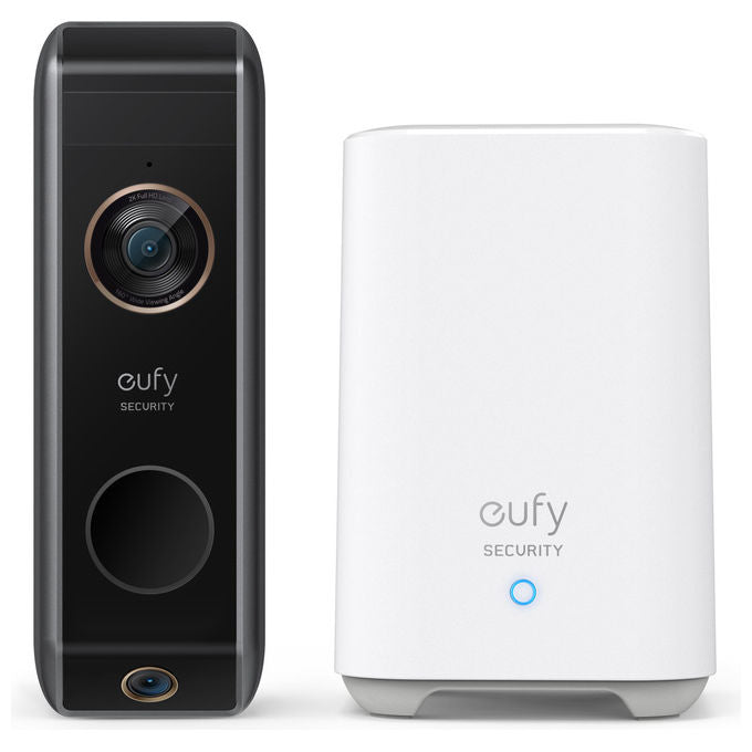 Eufy E8213 Security Video Doorbell 2 Pro con Homebase, doppio rilevamento del movimento, rilevamento dei pacchetti, 2K HD, riconoscimento famiglia,