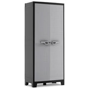 Keter 9761000 Titan Multispace Armadio Portascope da Esterno 8 Ripiani Regolabili 15 Kg IPX3 80x44x182 cm colore Grigio Nero