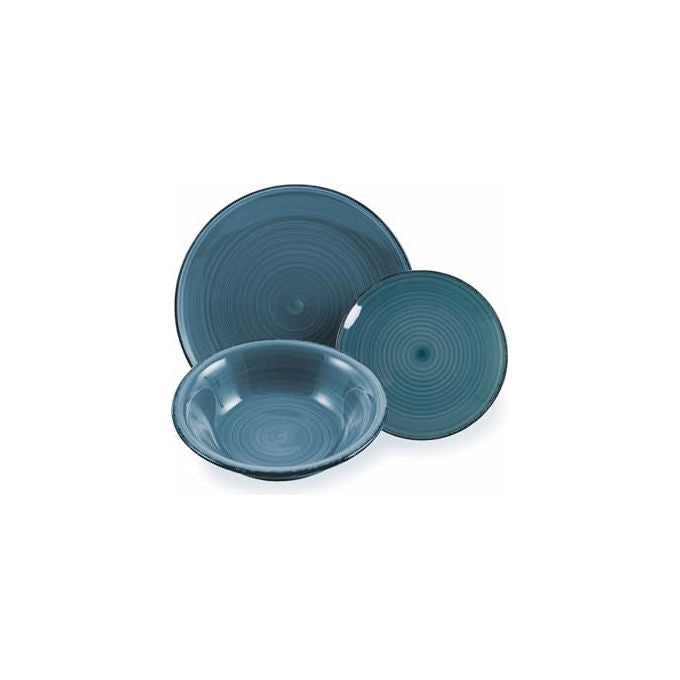 Villa d'Este Home Tivoli Baita Acqua Servizio Piatti 18 Pezzi Hard Dolomite colore Multicolor