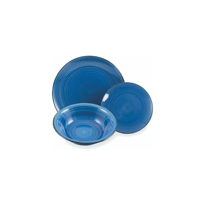 Villa d'Este Home Tivoli Baita Acqua Servizio Piatti 18 Pezzi Hard Dolomite colore Multicolor