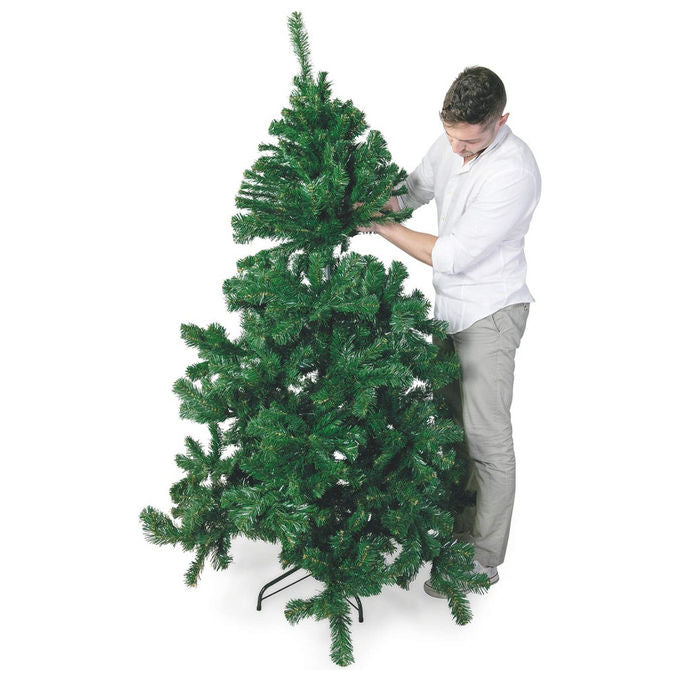 Galileo Casa 2423308 Albero di Natale PVC 500 Rami base metallica 4 piedini 180 cm colore Verde