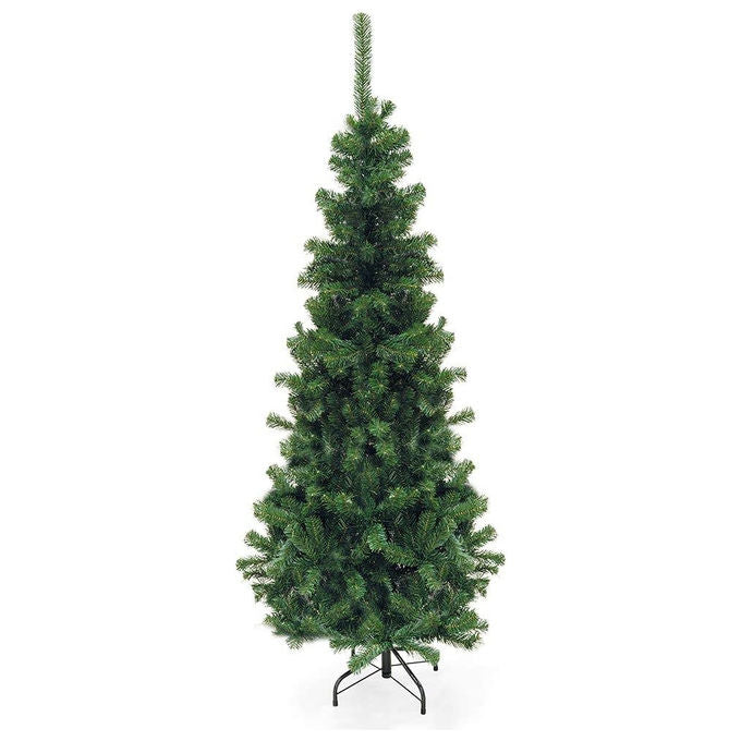 Galileo 2196812 Sestriere Albero di Natale Slim 436 rami 180 cm base metallo PVC colore Verde