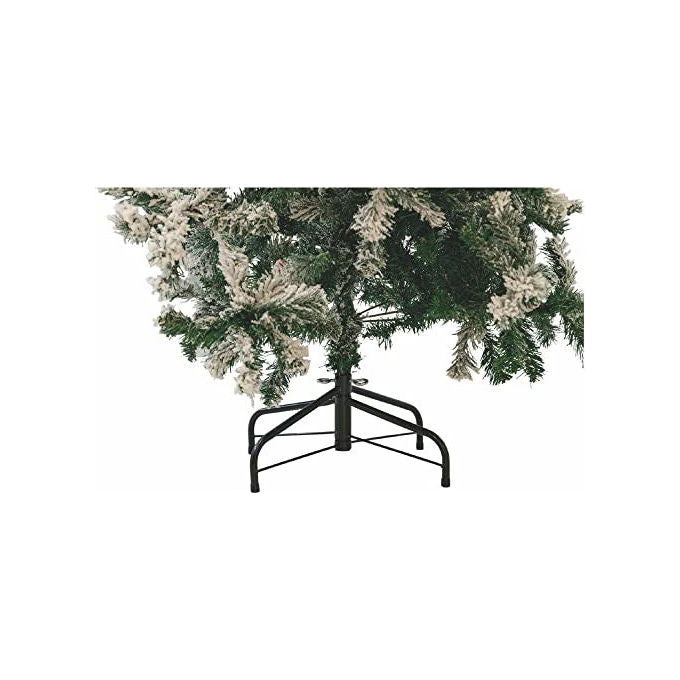 Albero Di Natale Sestriere 180cm 500 Rami con Neve Pigne e Bacche