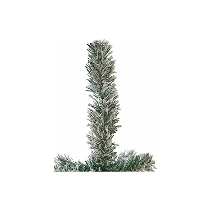 Albero Di Natale Sestriere 180cm 500 Rami con Neve Pigne e Bacche