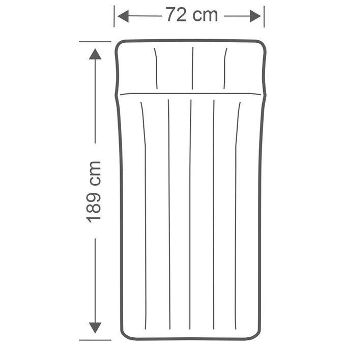 Intex Materasso Camping Laminato 189x72cm