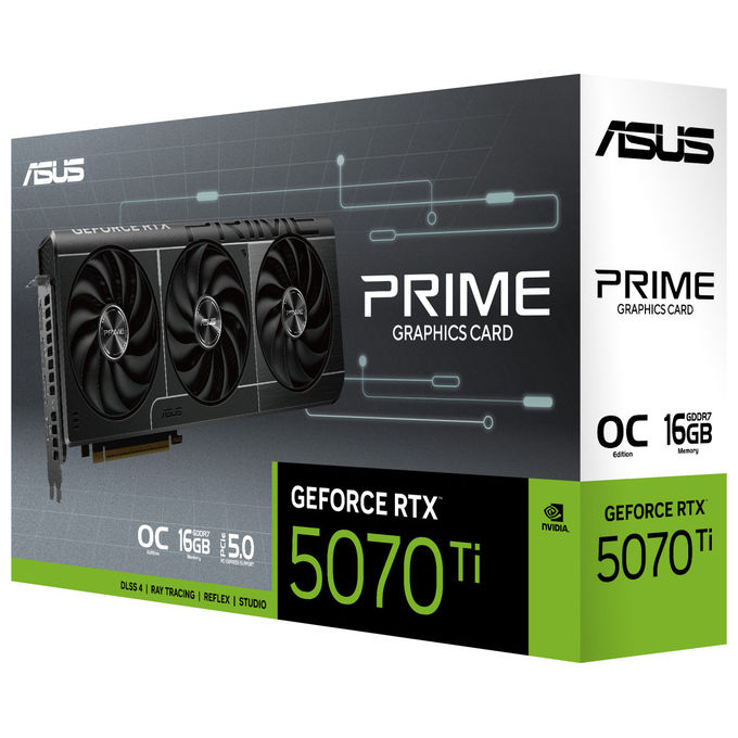 ASUS Prime RTX5070TI O16G Scheda Grafica NVIDIA GeForce RTX 5070 Ti 16GB GDDR7