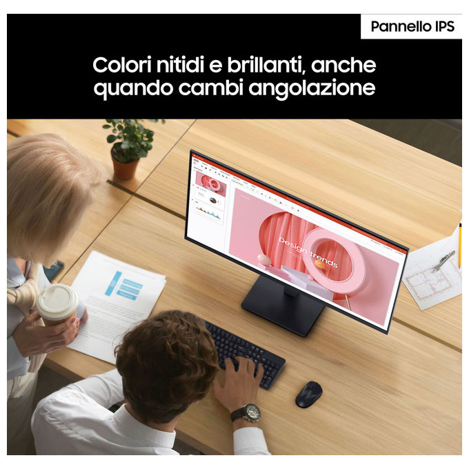 Samsung LS27D300GAUXEN S30GD Monitor PC 27'' Full HD IPS 100Hz 5ms AMD FreeSync Flicker Free colore Nero