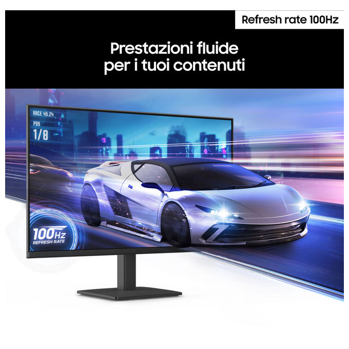 Samsung LS27D300GAUXEN S30GD Monitor PC 27'' Full HD IPS 100Hz 5ms AMD FreeSync Flicker Free colore Nero
