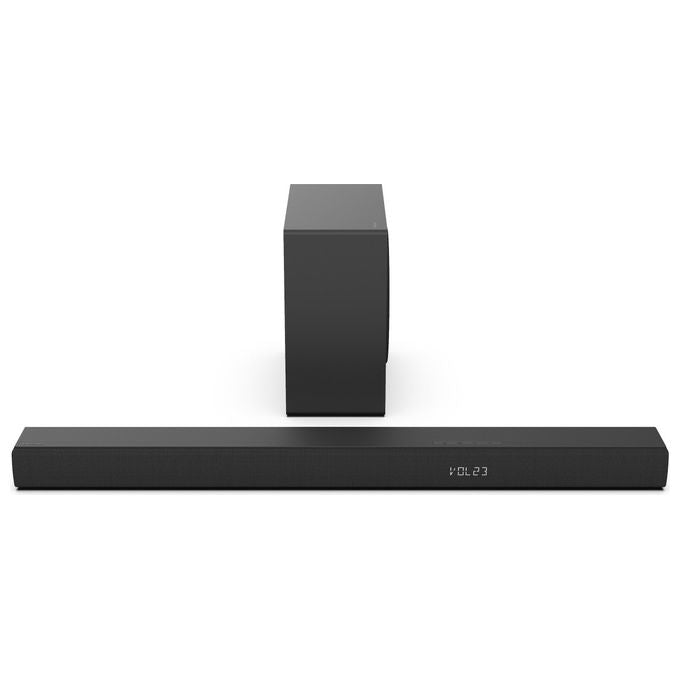 Hisense Soundbar HS3100, 3.1 canali 480W, Nero, Subwoofer wireless, Bluetooth