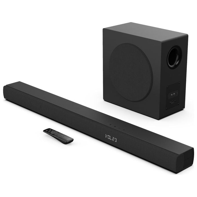 Hisense Soundbar HS3100, 3.1 canali 480W, Nero, Subwoofer wireless, Bluetooth