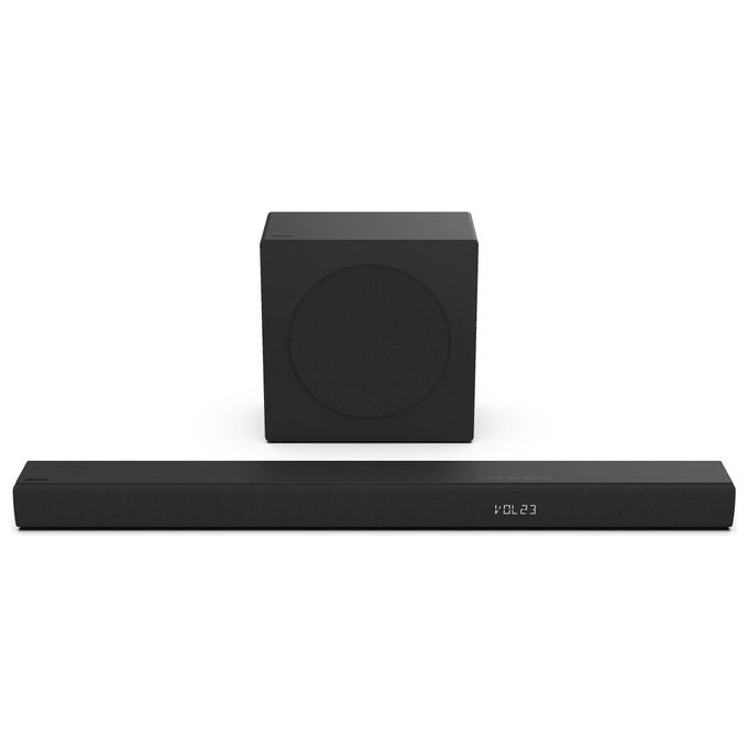 Hisense Soundbar HS3100, 3.1 canali 480W, Nero, Subwoofer wireless, Bluetooth