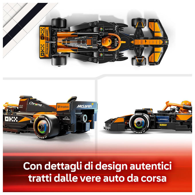 Lego 77251 Speed Champions Auto da Corsa McLaren F1 Team MCL38 Set da Costruire 269 Pezzi 10+