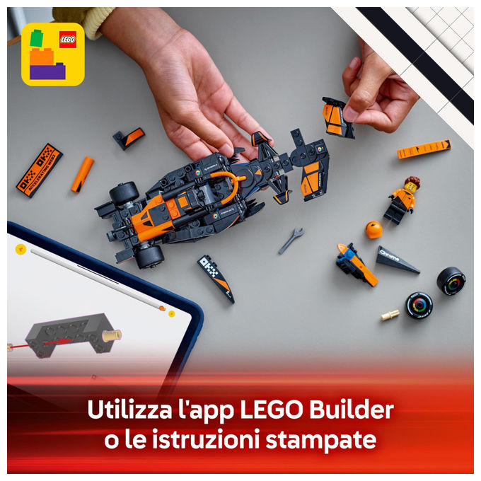 Lego 77251 Speed Champions Auto da Corsa McLaren F1 Team MCL38 Set da Costruire 269 Pezzi 10+