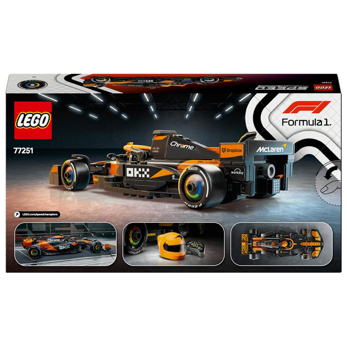 Lego 77251 Speed Champions Auto da Corsa McLaren F1 Team MCL38 Set da Costruire 269 Pezzi 10+