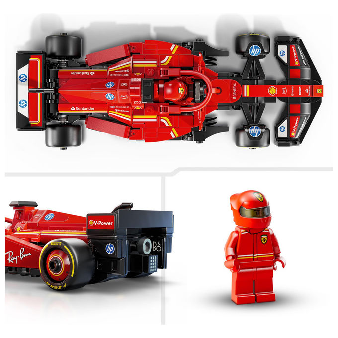 Lego 77242 Speed Champions Auto da Corsa F1 Ferrari SF-24 Modellino con Minifigure Pilota 275 Pezzi 10+ Anni