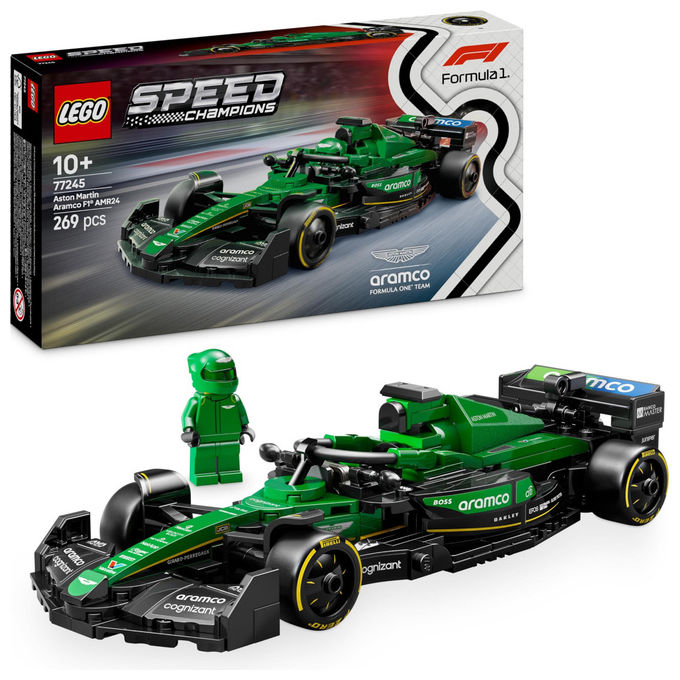 LEGO Auto da Corsa Aston Martin F1 AMR24 con Minifigure - Giocattolo 10+ Anni