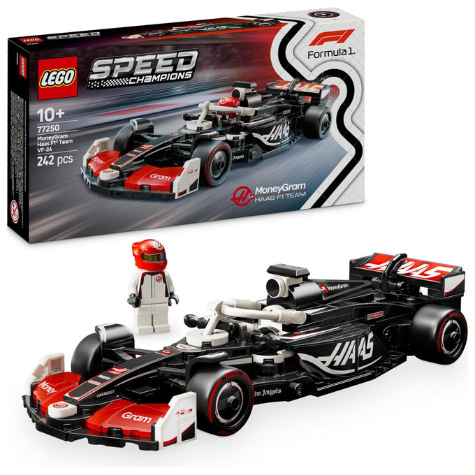 LEGO Modellino Auto da Corsa MoneyGram Haas F1 Team VF24, 10+ Anni, con Minifigure
