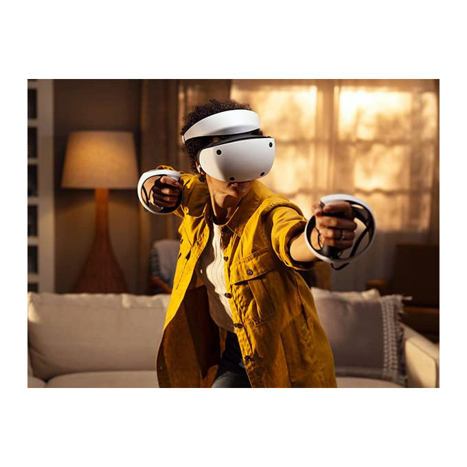 Sony Occhiali VR PlayStation VR2 Immersivi FPV Nero-Bianco
