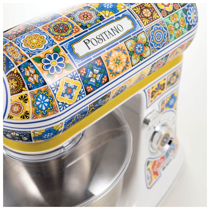Ariete Impastatrice Positano 1588 Multicolore 7 Velocita' 1200W Ciotola 5,5L Acciaio