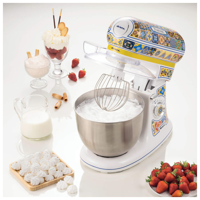 Ariete Impastatrice Positano 1588 Multicolore 7 Velocita' 1200W Ciotola 5,5L Acciaio
