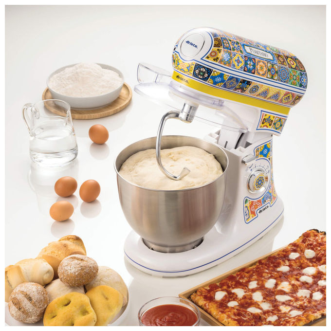 Ariete Impastatrice Positano 1588 Multicolore 7 Velocita' 1200W Ciotola 5,5L Acciaio