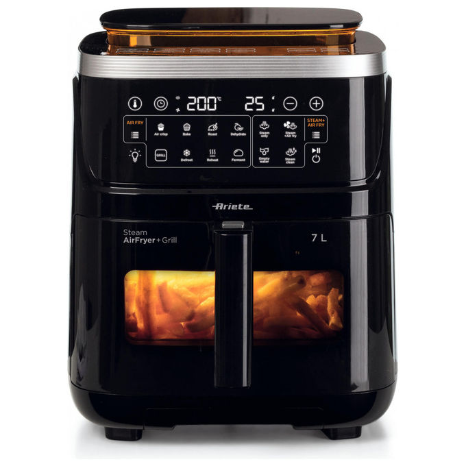 Ariete Friggitrice ad Aria 7L 1700W Vapore Grill Nero Modello 4636