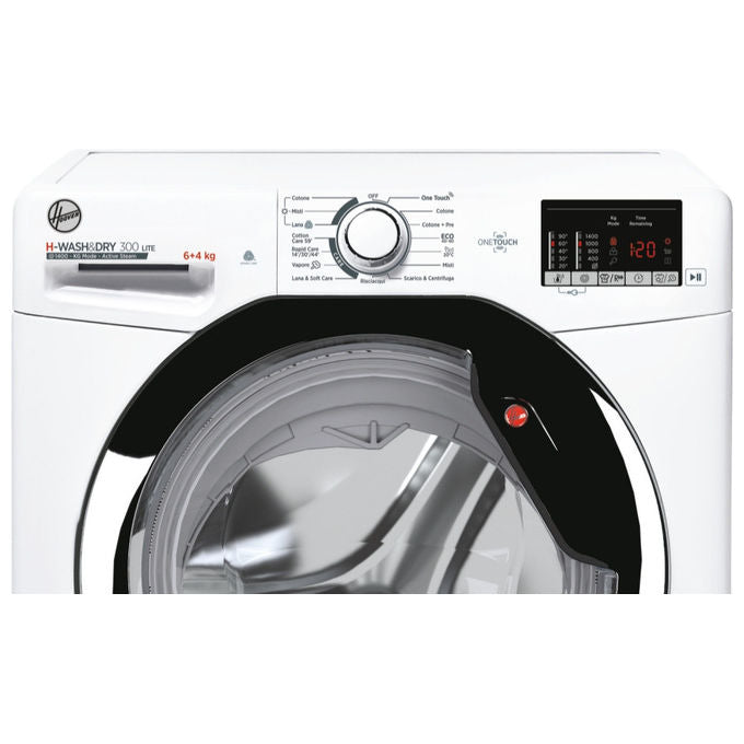 Hoover H3DS4642DAC3-11 H-WashandDry 300 Lite Lavasciuga Da Incasso 6-4 Kg 1400 rpm Classe E NFC (85x60x45 cm) colore Bianco