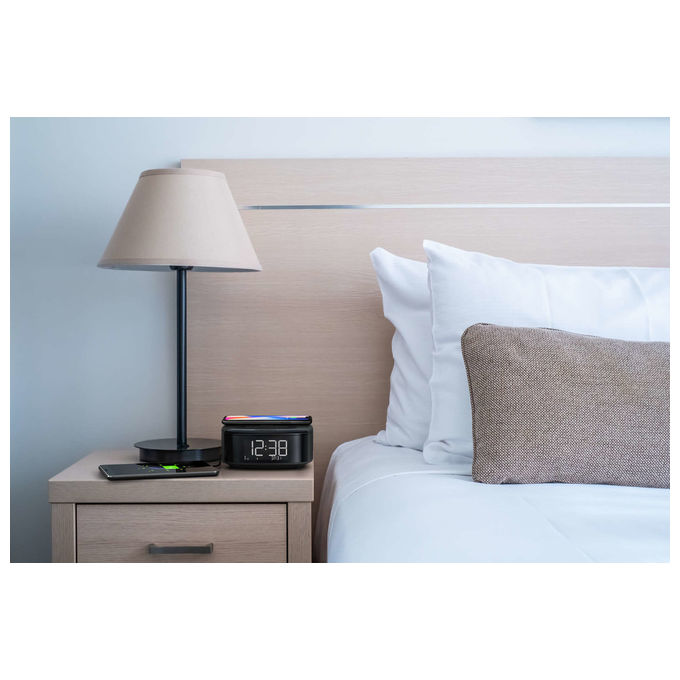 Philips TAR7705-10 Radiosveglia, DAB+, Bluetooth, Caricatore Wireless, LCD, Nero