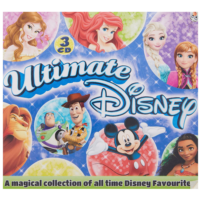 Disney Ultimate Disney Cofanetto 3 CD Colonna Sonora 54 Tracce Classici Disney