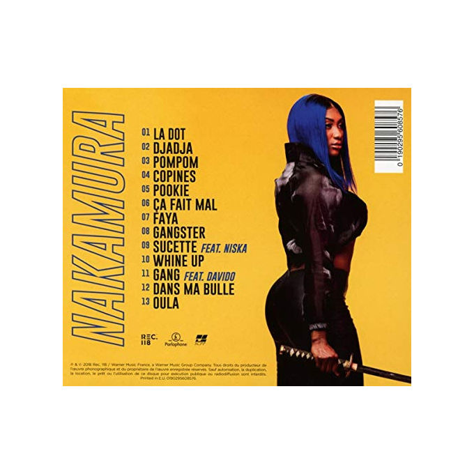 Aya Nakamura Nakamura CD Audio Album Pop 1 Disco Rec 118 Warner Music 2018