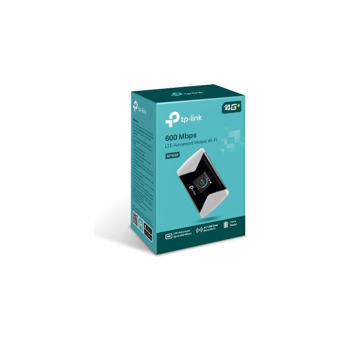 TP-Link Router 4G LTE Portatile M7650, Wi-Fi 867 Mbit-s, Display TFT 1.44