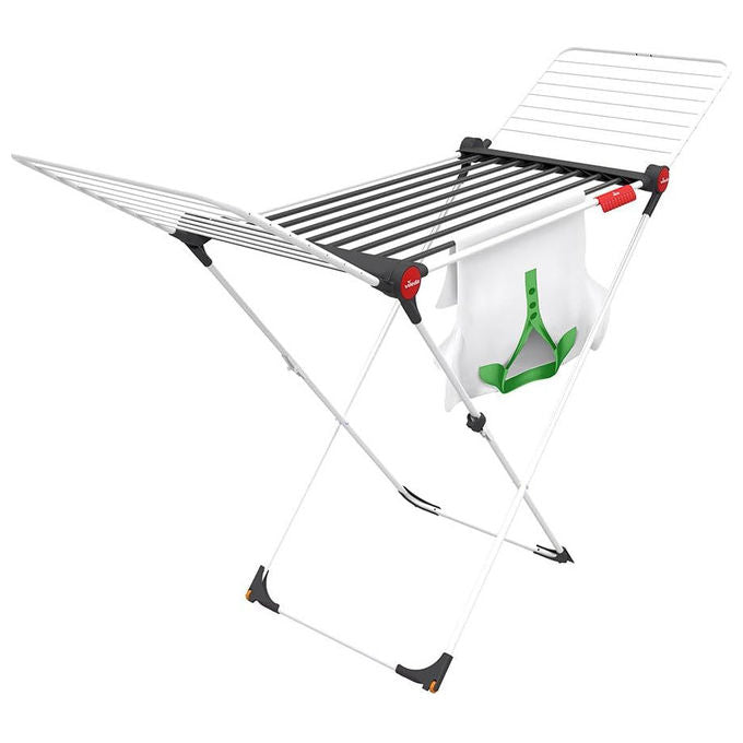 Vileda, Stendibiancheria Pieghevole Soft Care, Acciaio, Bianco e Grigio, 19 m
