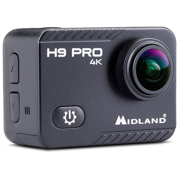 Midland H9 Pro Action Camera 4K Ultra HD, Impermeabile 30m, WiFi, Nero