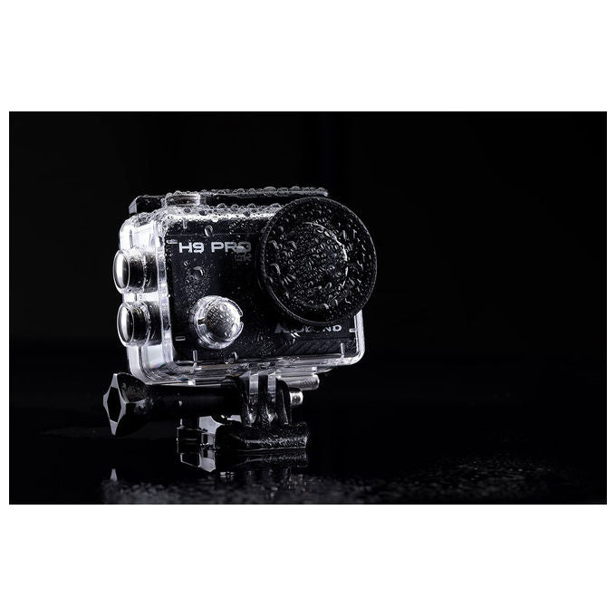 Midland H9 Pro Action Camera 4K Ultra HD, Impermeabile 30m, WiFi, Nero