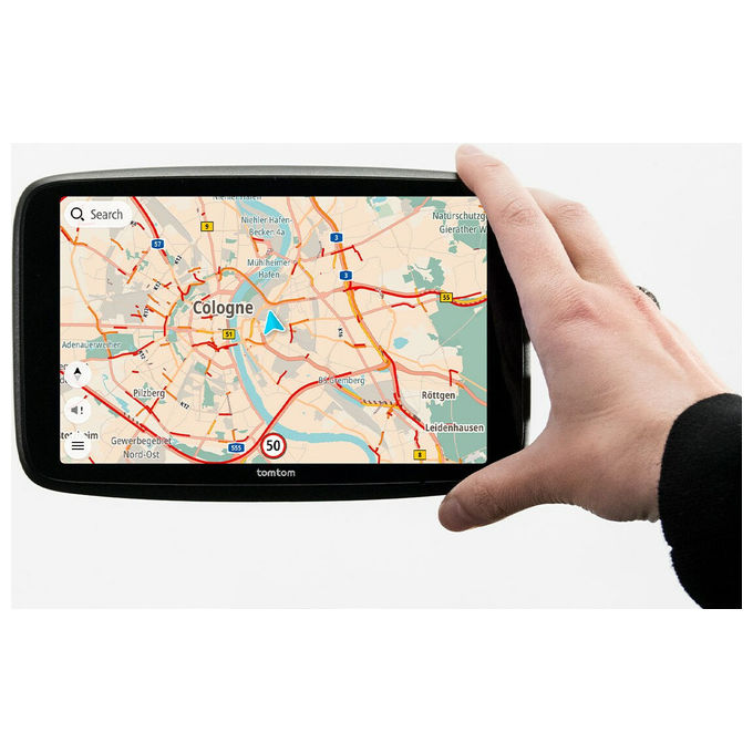 TomTom GO Navigatore GPS Auto 7'' Touch Nero 32GB Mappe Europa Wi-Fi Bluetooth