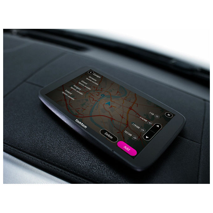TomTom GO Navigatore GPS Auto 7'' Touch Nero 32GB Mappe Europa Wi-Fi Bluetooth