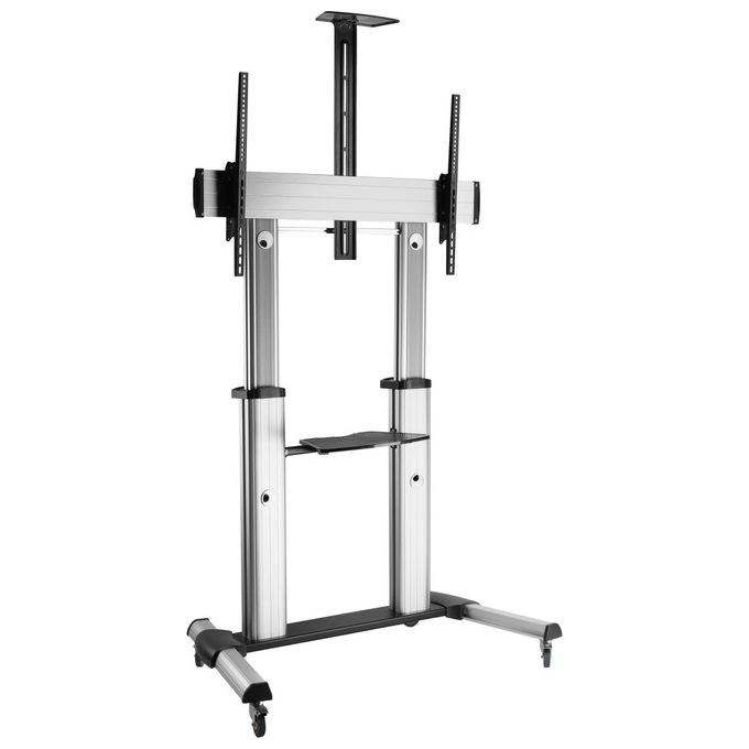 Equip Carrello TV Telescopico 60-100 Pollici 100kg con Ruote Regolabile Supporto
