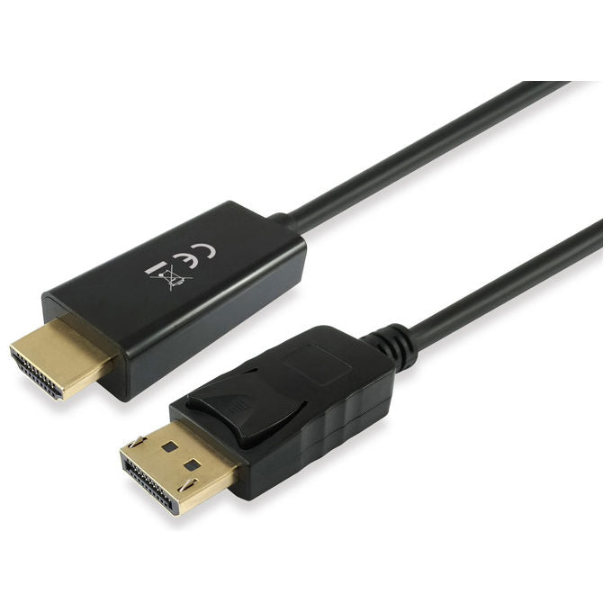 Equip Cavo Adattatore DisplayPort a HDMI 3m Nero 10,2 Gbit-s per PC e Monitor
