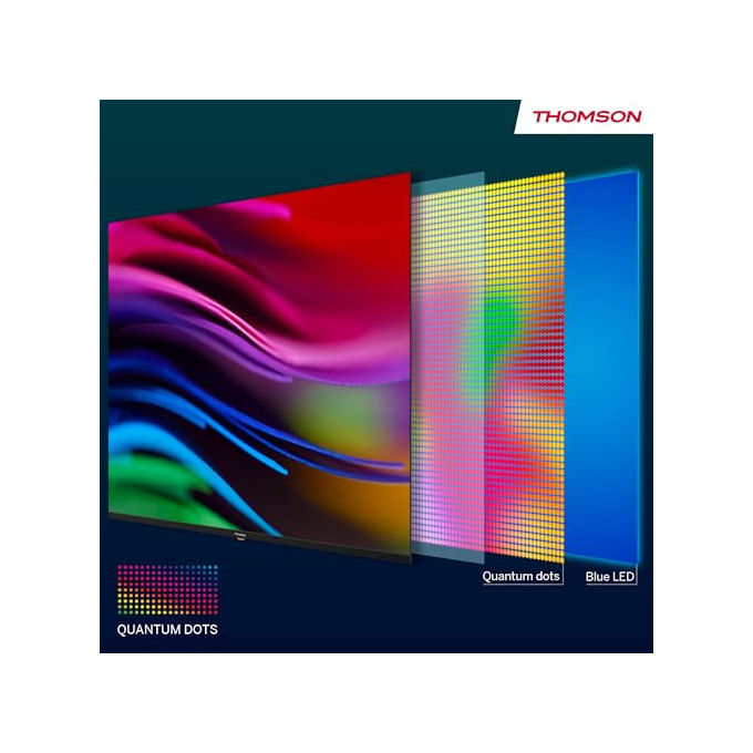 Thomson Smart TV QLED 50'' 126cm Google TV Android 11 Modello 50QG4S14 4K HDR