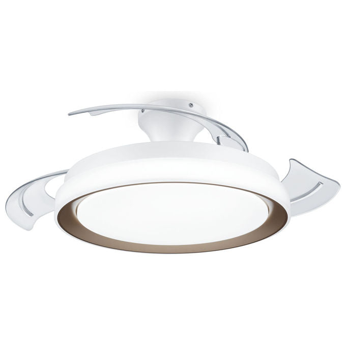Philips Plafoniera LED Bliss con Ventilatore Oro 51cm 4500lm 3 Luci Telecomando