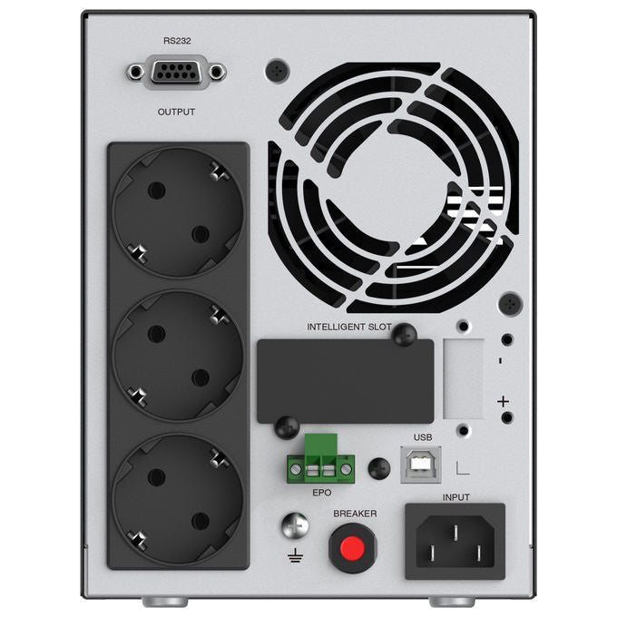 Conceptronic ZEUS52ES1K UPS Doppia Conversione 1kVA 900W 3 Prese AC Display LCD
