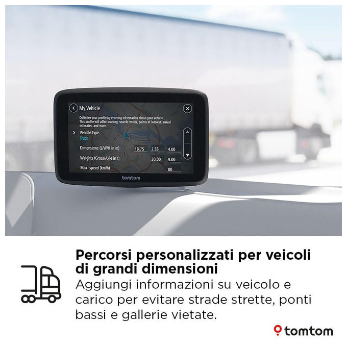 TomTom GO Professional 1YF500210 Navigatore GPS per Camion e Bus 5'' Mappe Europee